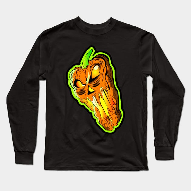 Gooey Pumpkin Long Sleeve T-Shirt by Tony Romano